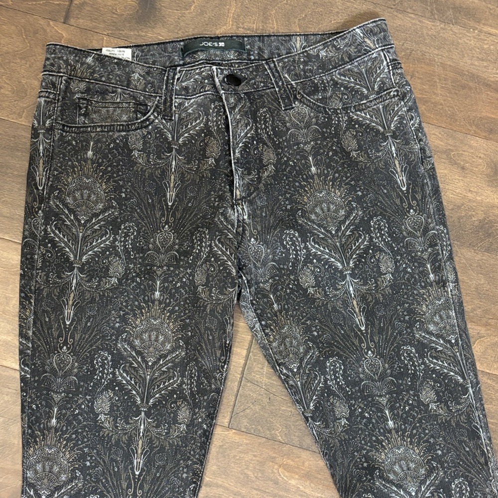 Joe's Jeans Black Floral Slim Women's Jeans